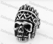 Stainless Steel Skull Ring KJR350330