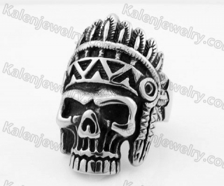 Stainless Steel Skull Ring KJR350330