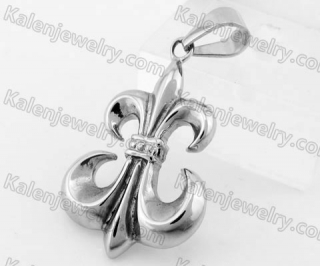 Stainless Steel Fleur De Lis Pendant KJP330157
