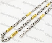 Steel Bracelet and Necklace Set KJS750003