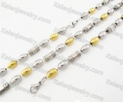 Steel Bracelet and Necklace Set KJS750004
