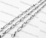 Steel Bracelet and Necklace Set KJS750035