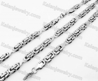 Steel Bracelet and Necklace Set KJS750036