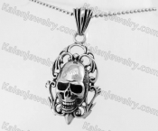 Stainless Steel Skull Pendant KJP350236