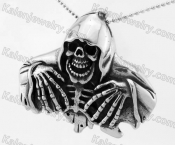 Large Stainless Steel Witch Pendant KJP350247