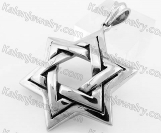 Stainless Steel Hexagram Pendant KJP170726