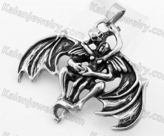 Stainless Steel Devil with women Pendant KJP170727