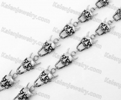 Stainless Steel Skull Necklace KJN170055