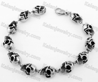 Stainless Steel Skull Bracelet KJB170283
