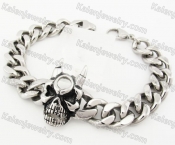 Stainless Steel Skull Bracelet KJB170290