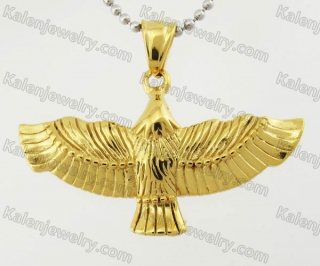 Gold Stainless Steel Eagle Pendant KJP780004