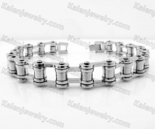 215mm long 11mm wide Steel Bicycle Chain Bracelet KJB100133