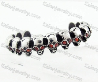 Stainless Steel Skull Bangle KJB350151