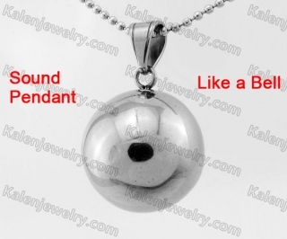 Stainless Steel Sound Pendant KJP370085