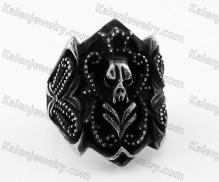 Stainless Steel Skull Ring KJR370622