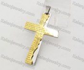 Stainless Steel Cross Pendant KJP051400