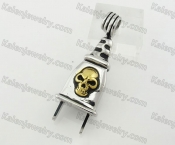 Stainless Steel Skull Plug Pendant KJP170769