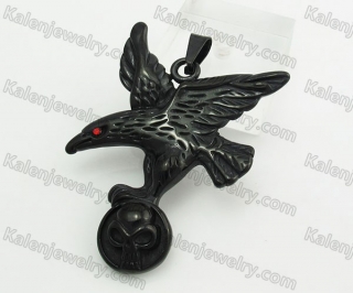 Black Stainless Steel Pendant KJR010191