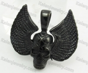 Black Stainless Steel Skull Pendant KJR010192-2