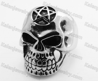 Stainless Steel Skull Ring KJR170036