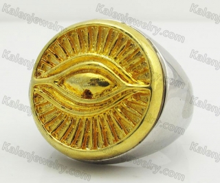 Stainless Steel All-seeing Eye Ring KJR350376