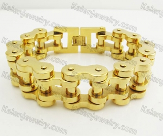 22mm wide Stainless Steel Bicycle Chain Bracelet KJB360030