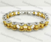 11mm wide Stainless Steel Bicycle Chain Bracelet KJB360038