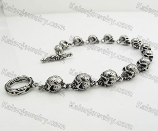 Stainless Steel Skull Bracelet KJB490002