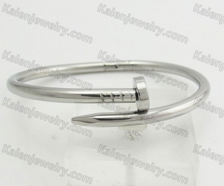 Stainless Steel Nail Bangle KJB810062