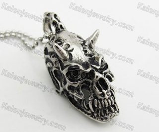 Stainless Steel Skull Pendant KJP560031