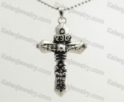 Stainless Steel Skeleton Cross Pendant KJP570061