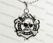Stainless Steel Skull Pendant KJP570082