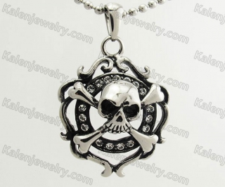 Stainless Steel Skull Pendant KJP570082