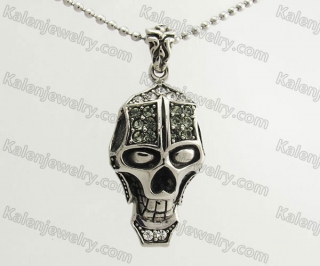 Stainless Steel Skull Pendant KJP570089