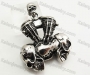 Stainless Steel Skull Engine Pendant KJP170776