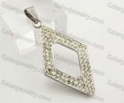 Stainless Steel Overlay Stones Pendant KJP051407
