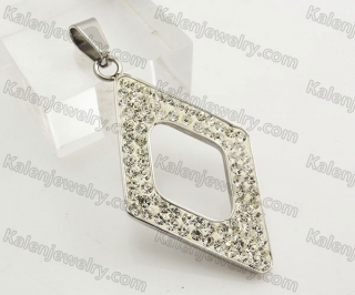 Stainless Steel Overlay Stones Pendant KJP051407