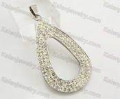 Stainless Steel Overlay Stones Pendant KJP051409