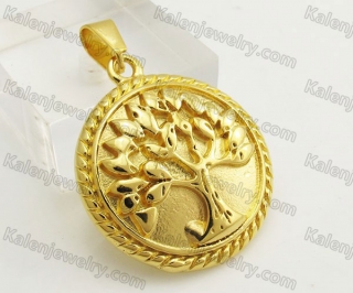 Gold Plating Tree of Life Pendant KJP051444