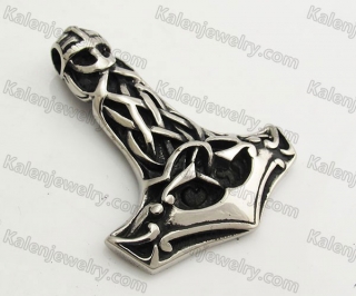 Stainless Steel Thors Hammer  Pendant KJP350257