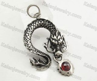 Stainless Steel Dragon Pendant KJP350259