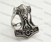 Stainless Steel Thors Hammer Ring KJR350414