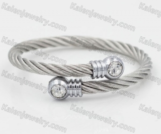 Stainless Steel Wire Cable Bangle KJB850020