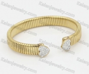 Gold Stainless Steel Bangle KJB850073