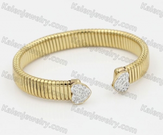 Gold Stainless Steel Bangle KJB850073