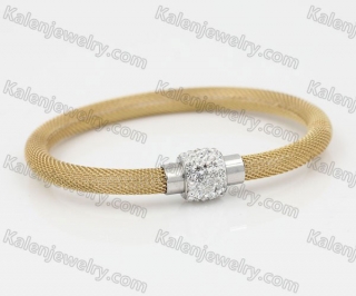 Gold Stainless Steel Bangle KJB850075