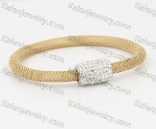 Gold Stainless Steel Bangle KJB850076