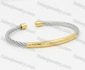 Stainless Steel Wire Cable BangleKJB850079