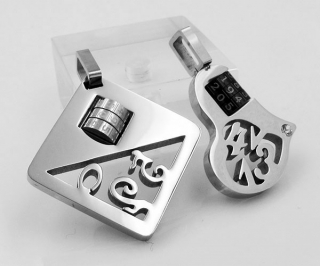 Stainless Steel Couple Pendants KJP050278