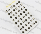(price for 12 pairs) Steel Bat Ear Stud KJE860003